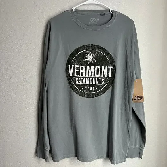 NWT Vermont Catamounts Long Sleeved T-Shirt Size M - Picture 2 of 6